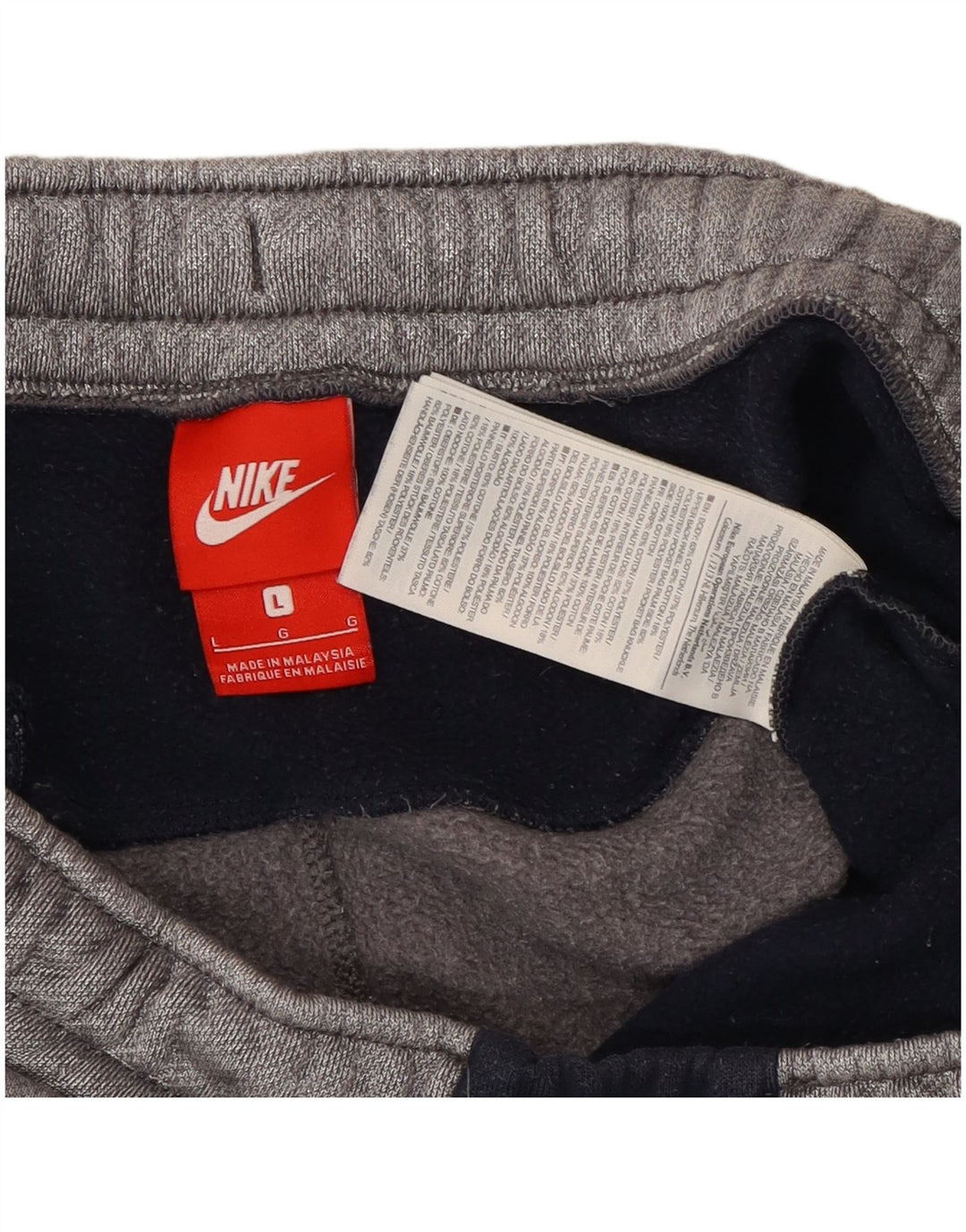 Nike Sportsshorts til mænd, store grå farveblok bomuld