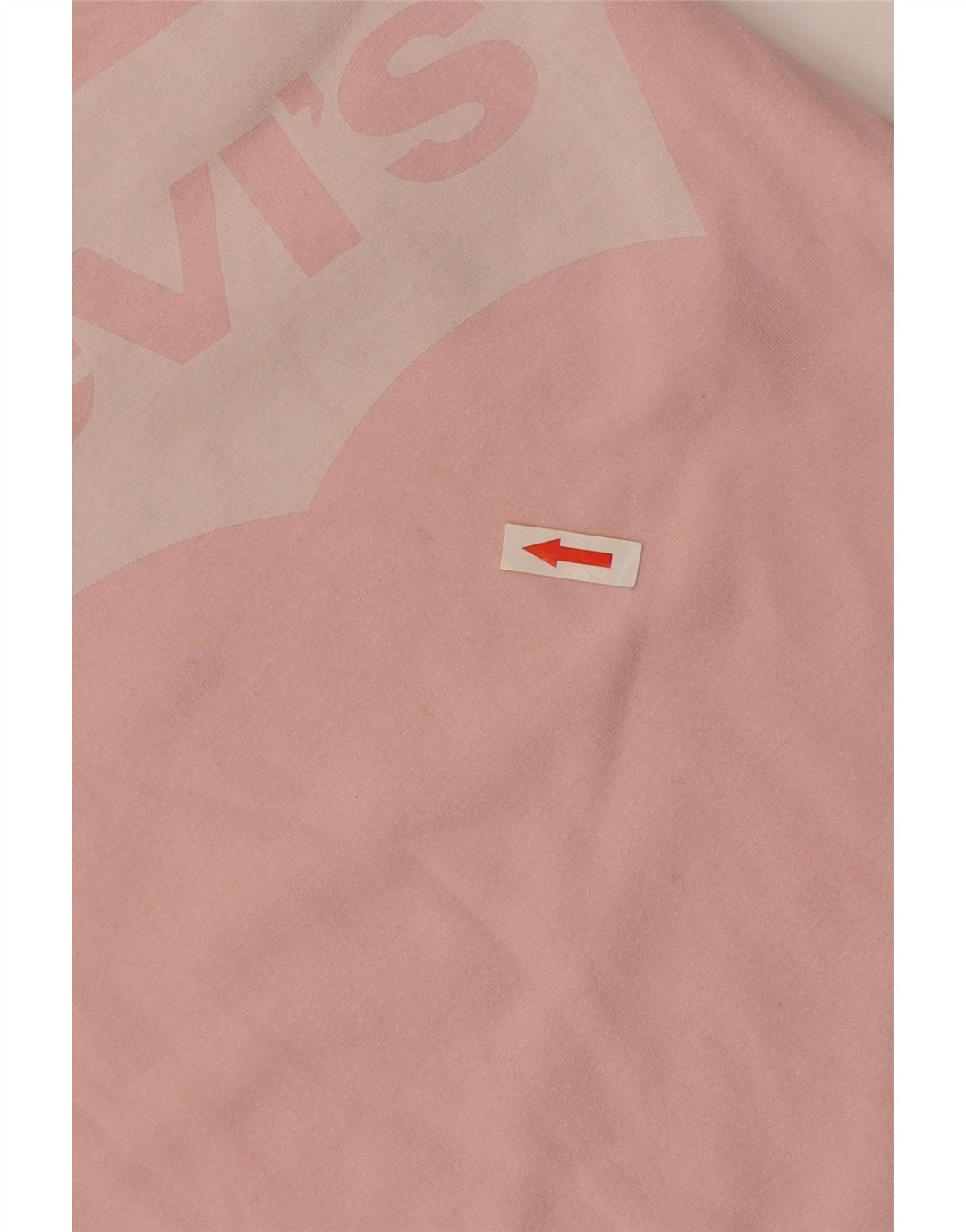 Levi's Dame Oversized grafisk T-shirt Top UK 6 XS Pink