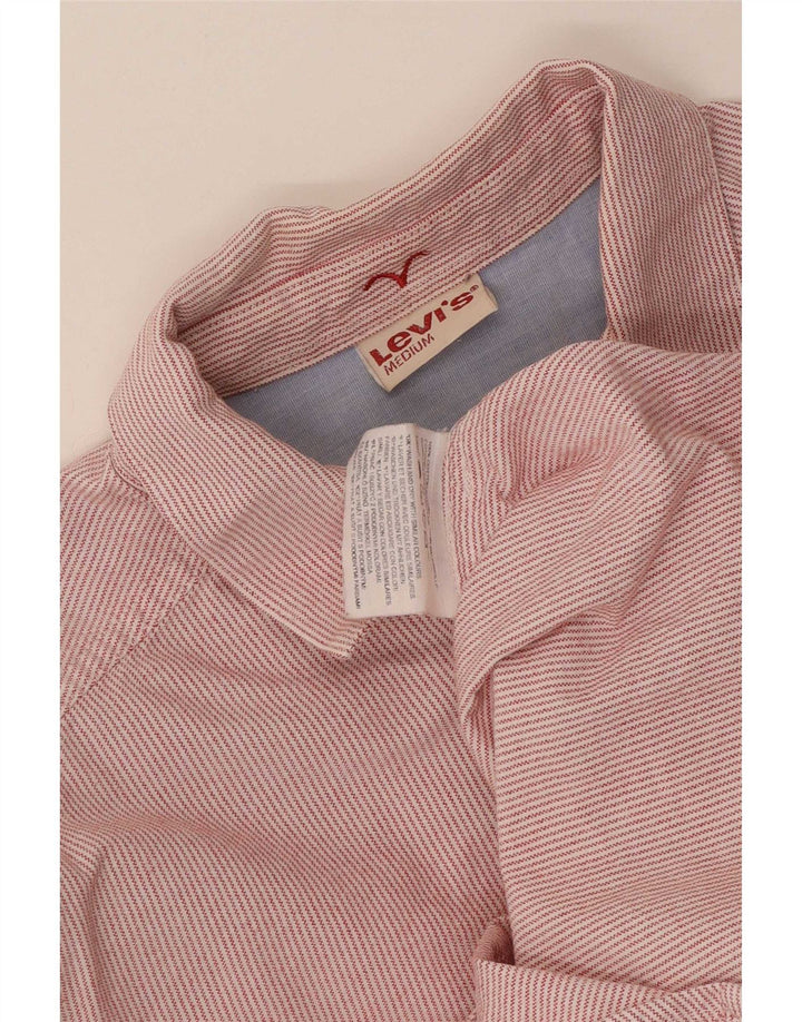 Levi's herreskjorte medium rød nålestribet bomuld