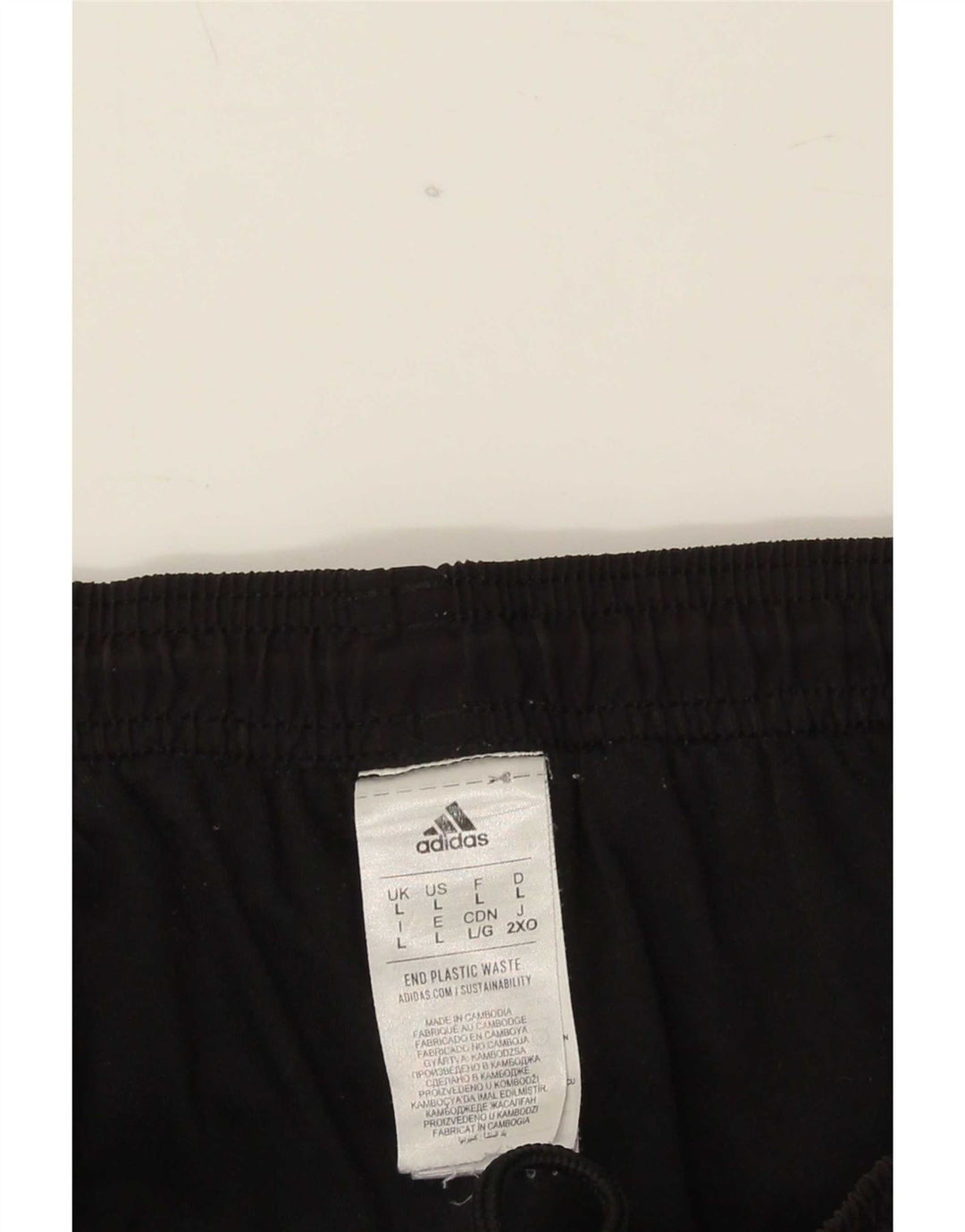 Adidas Træningsdragtsbukser til mænd Stor sort polyester