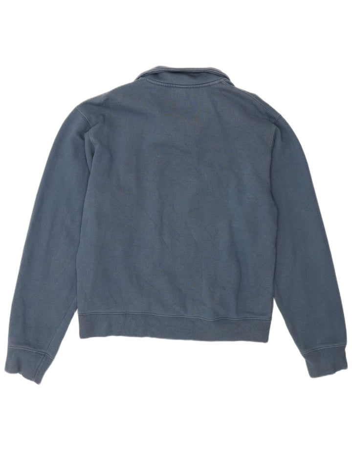 Gap Herre Zip Neck Sweatshirt Jumper Small Blue