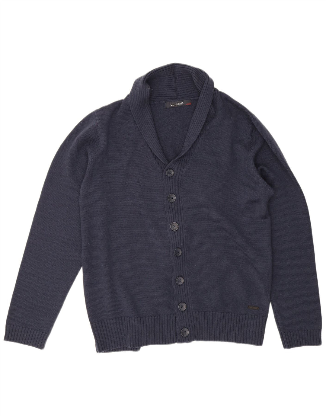 LIU JO Herre cardigan sweater XL marineblå uld