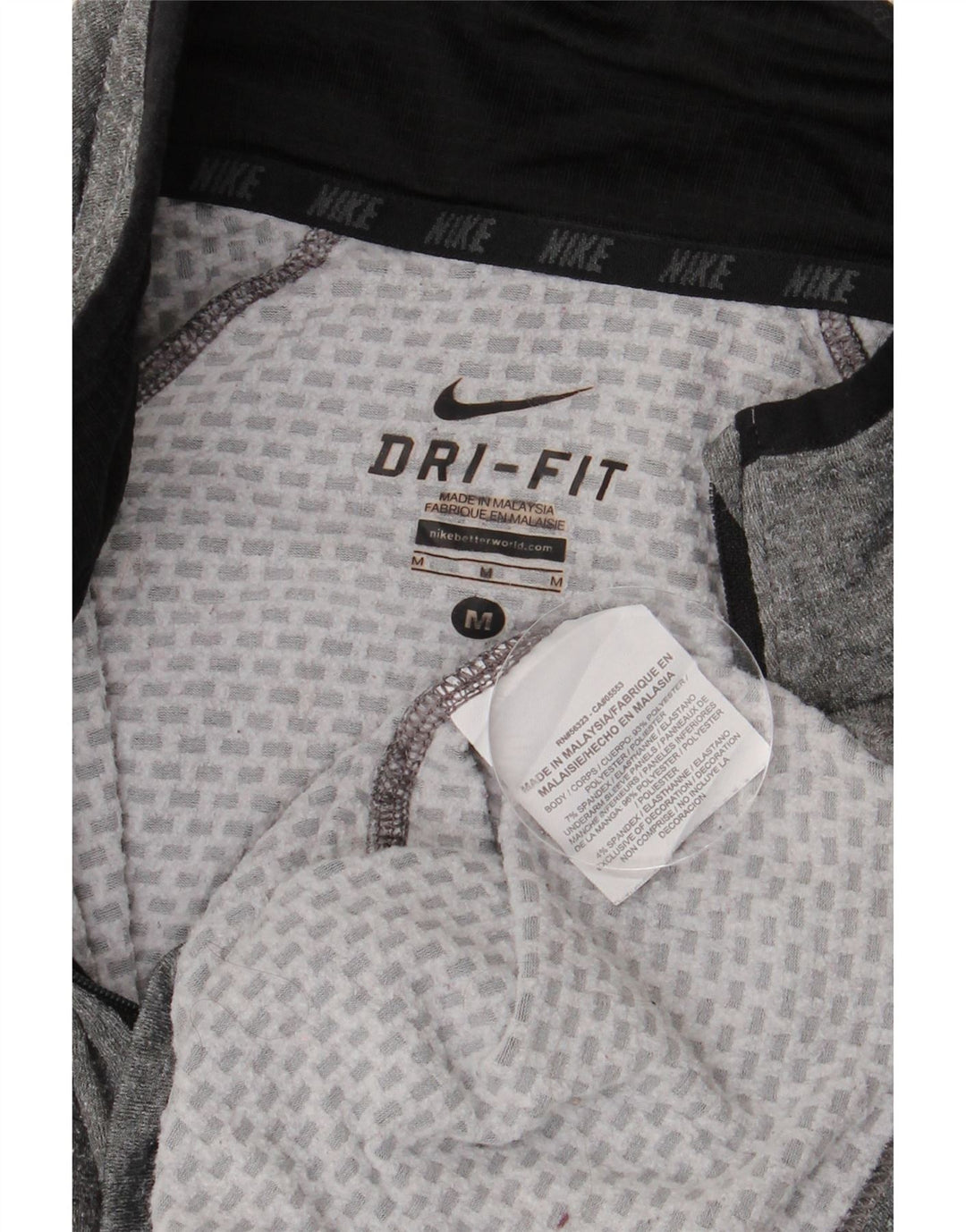 NIKE Herre Dri Fit Pullover med lynlås-hals Træningsdragt Top Medium Grey Colourblock