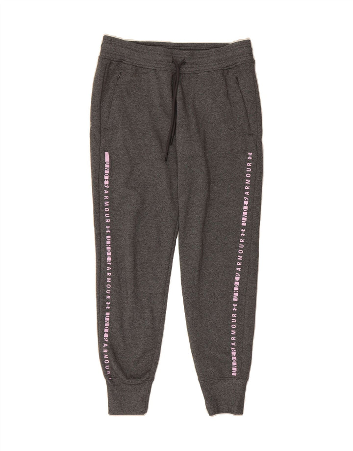 UNDER ARMOUR Womens Graphic Full Tracksuit UK 14 Medium Grey Colourblock Vintage Under Armour and Second-Hand Under Armour from Messina Hembry 