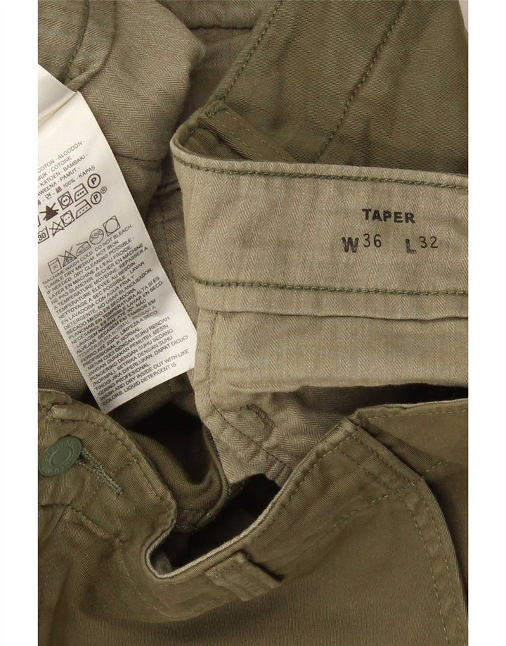 Levi's Herre tilspidsede Cargo-bukser W36 L32 Khaki Bomuld