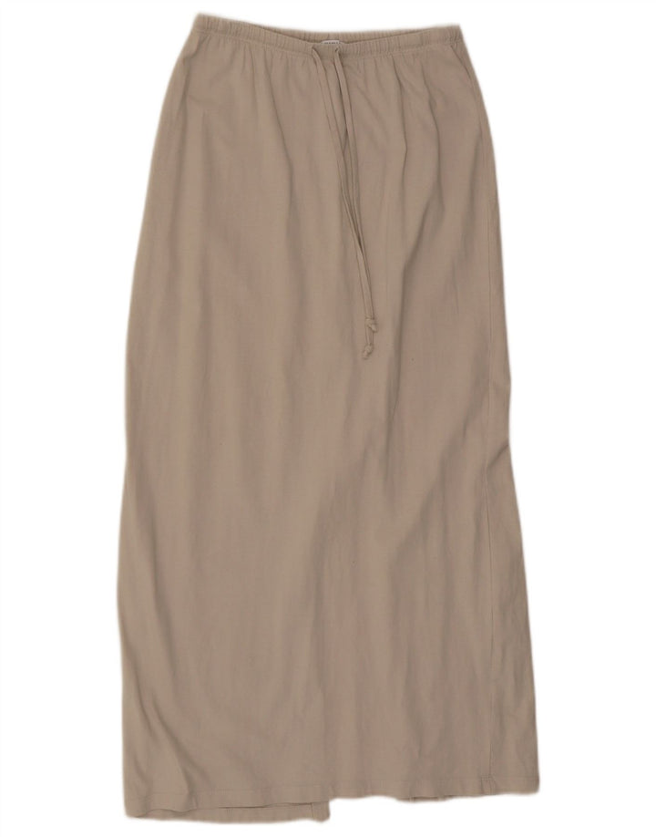 Zara Dame Maxi Nederdel Small W26 Beige Bomuld