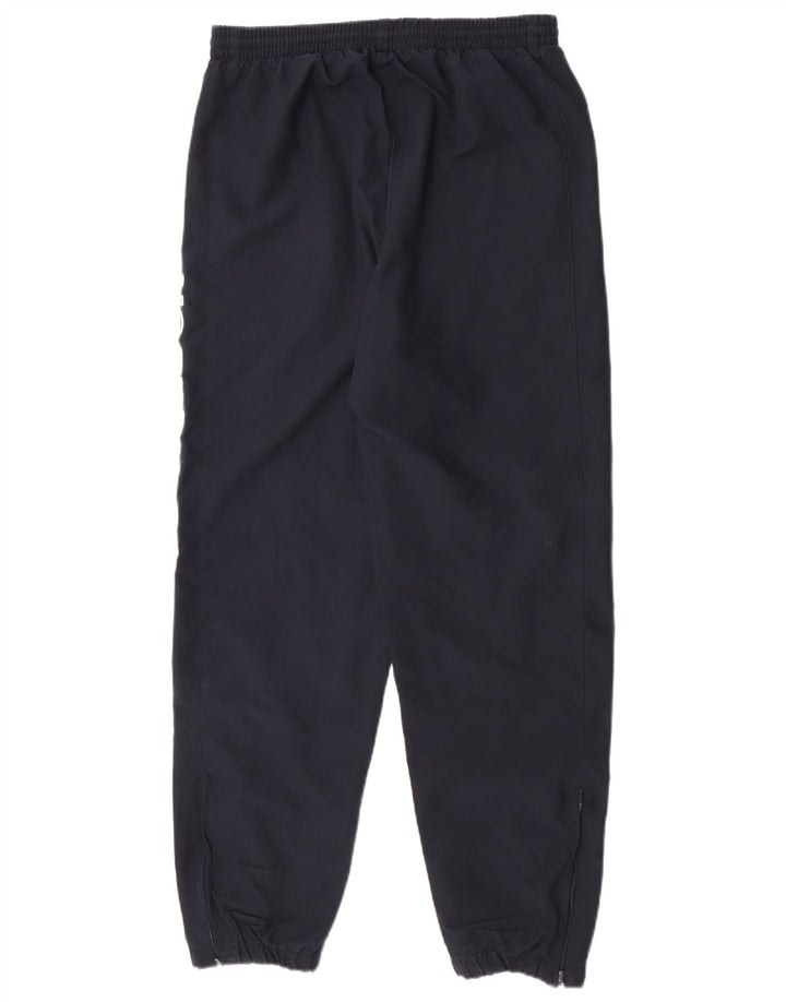 Reebok Mens Graphic Tracksuit Trousers Joggers Small  Navy Blue Polyester
