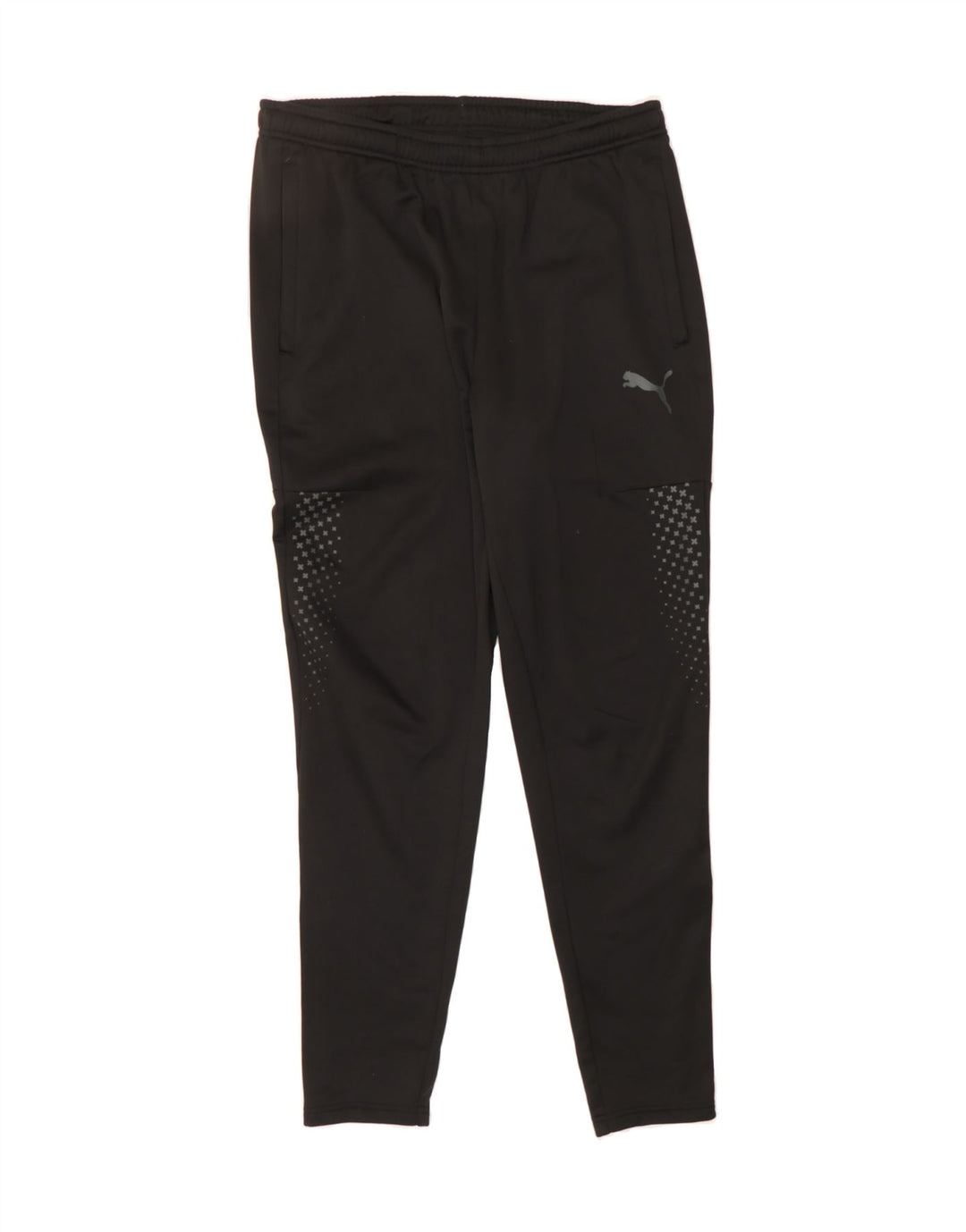 PUMA Mens Tracksuit Trousers Medium Black Polyester Vintage Puma and Second-Hand Puma from Messina Hembry 