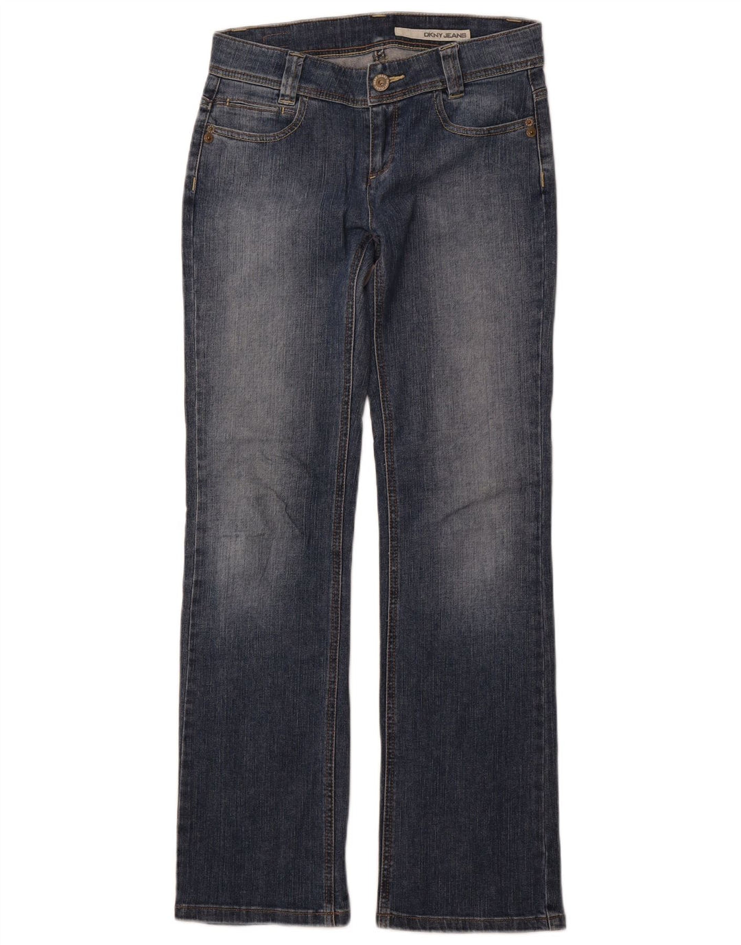 DKNY Dame Straight Jeans US 4 Small W28 L31 Blue Cotton