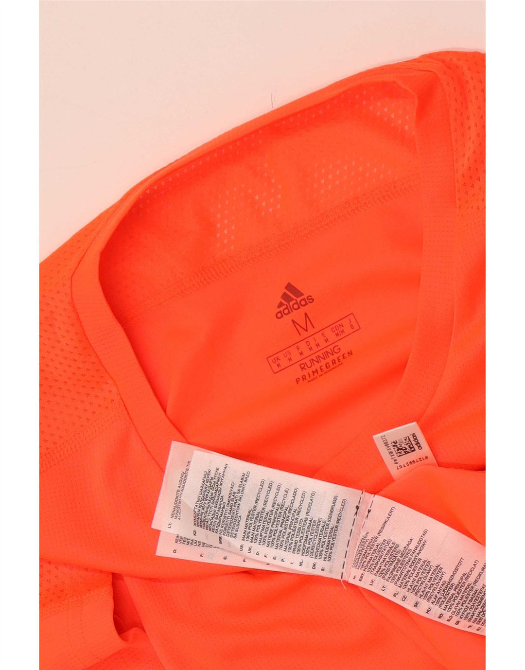Adidas Herre Aeroready T-Shirt Top Medium Orange Polyester