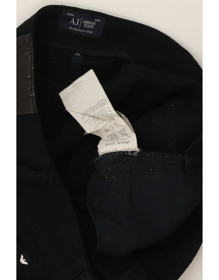 Armani Dame Skinny Jeans W26 L31 Sort Polyester