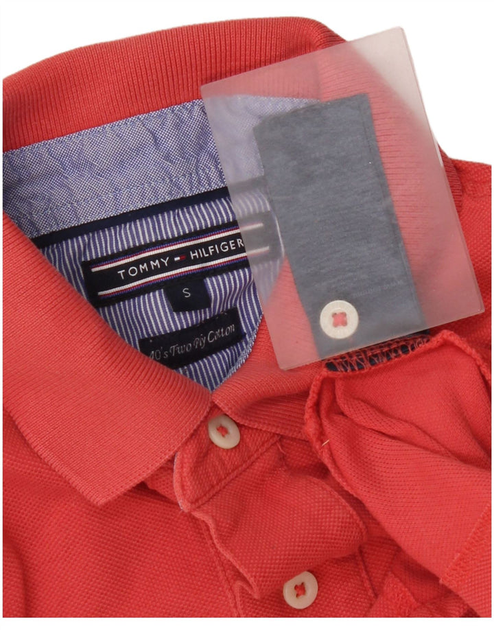 Tommy Hilfiger Herre Polo Shirt Lille Rød Bomuld
