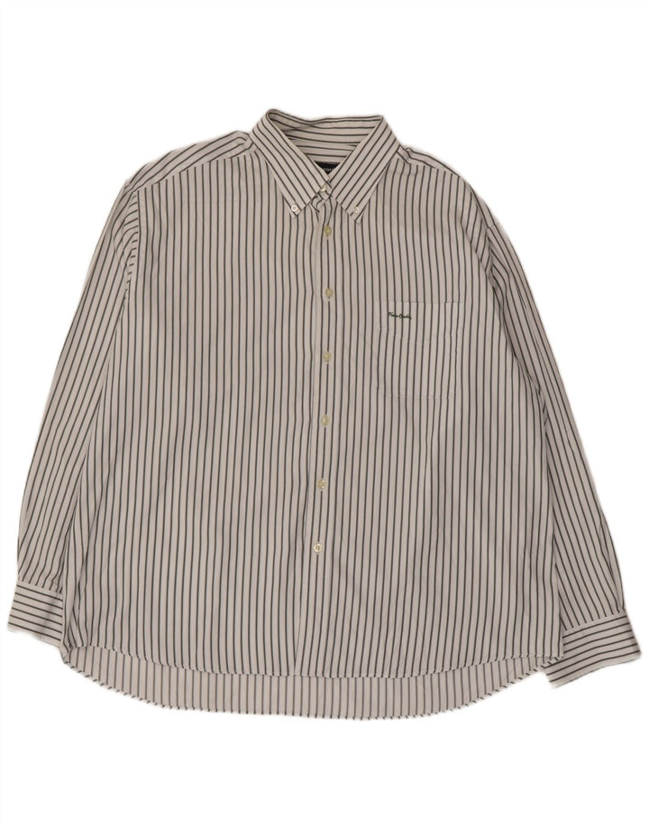 Pierre Cardin Herreskjorte XL Hvidstribet