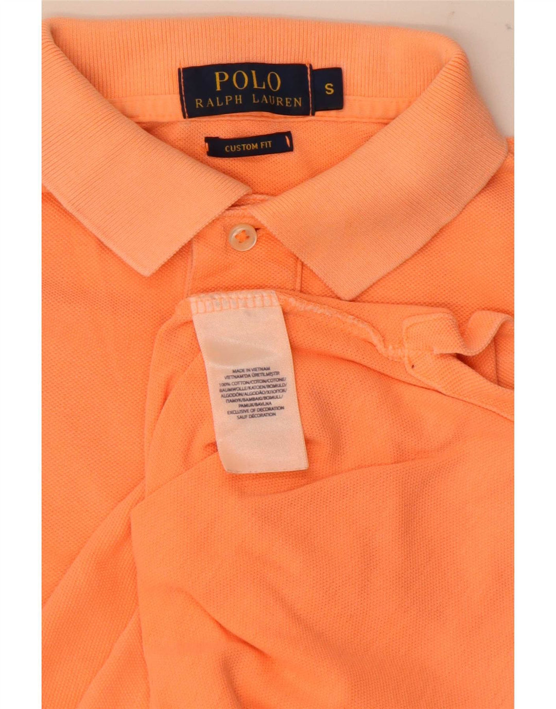 Polo Ralph Lauren Herre Custom Fit skjorte lille orange bomuld