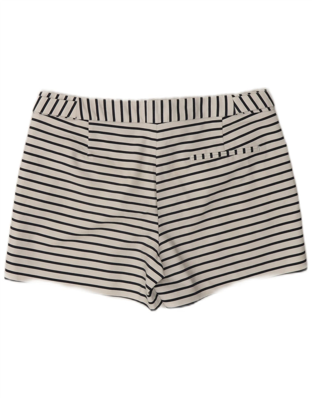 Zara Casual Shorts til kvinder Medium W28 Hvidstribet bomuld