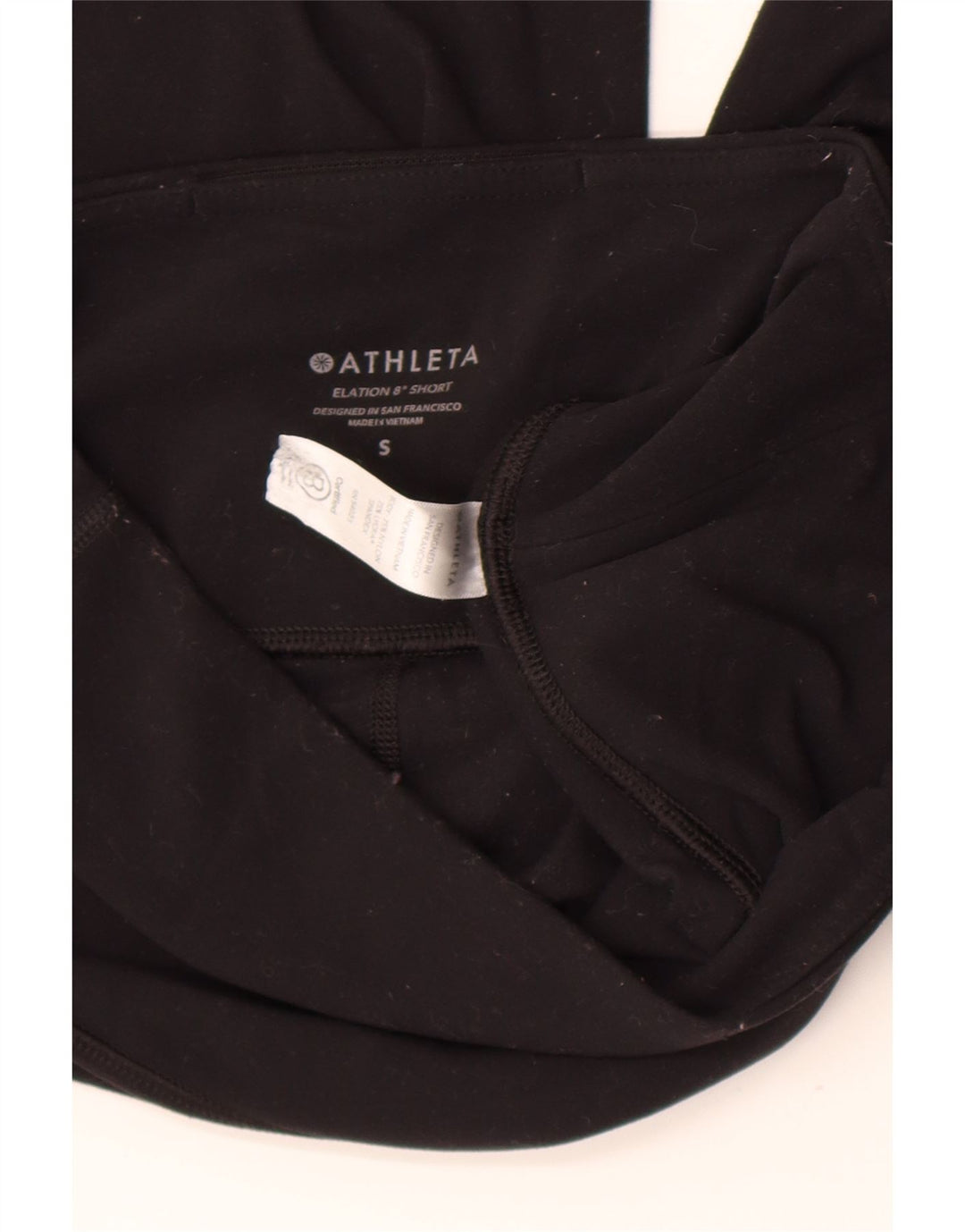 Athleta sportsshorts til kvinder UK 8 små sorte nylon