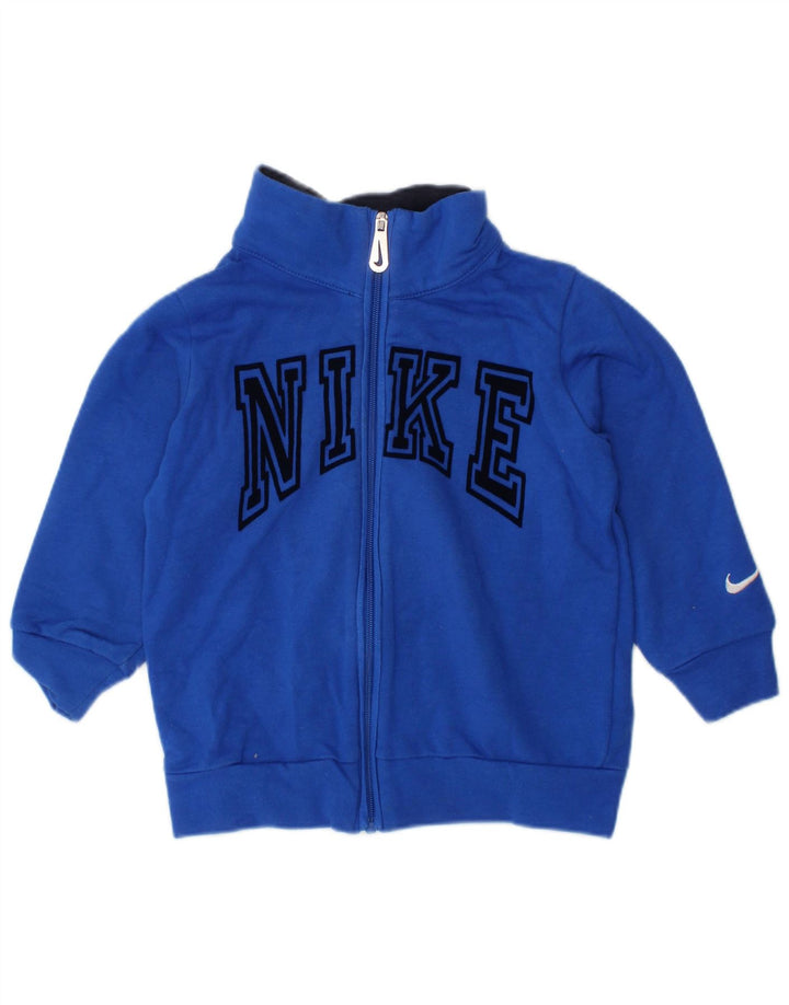 NIKE Baby Boys Grafisk træningsdragt topjakke 9-12 måneder blå polyester