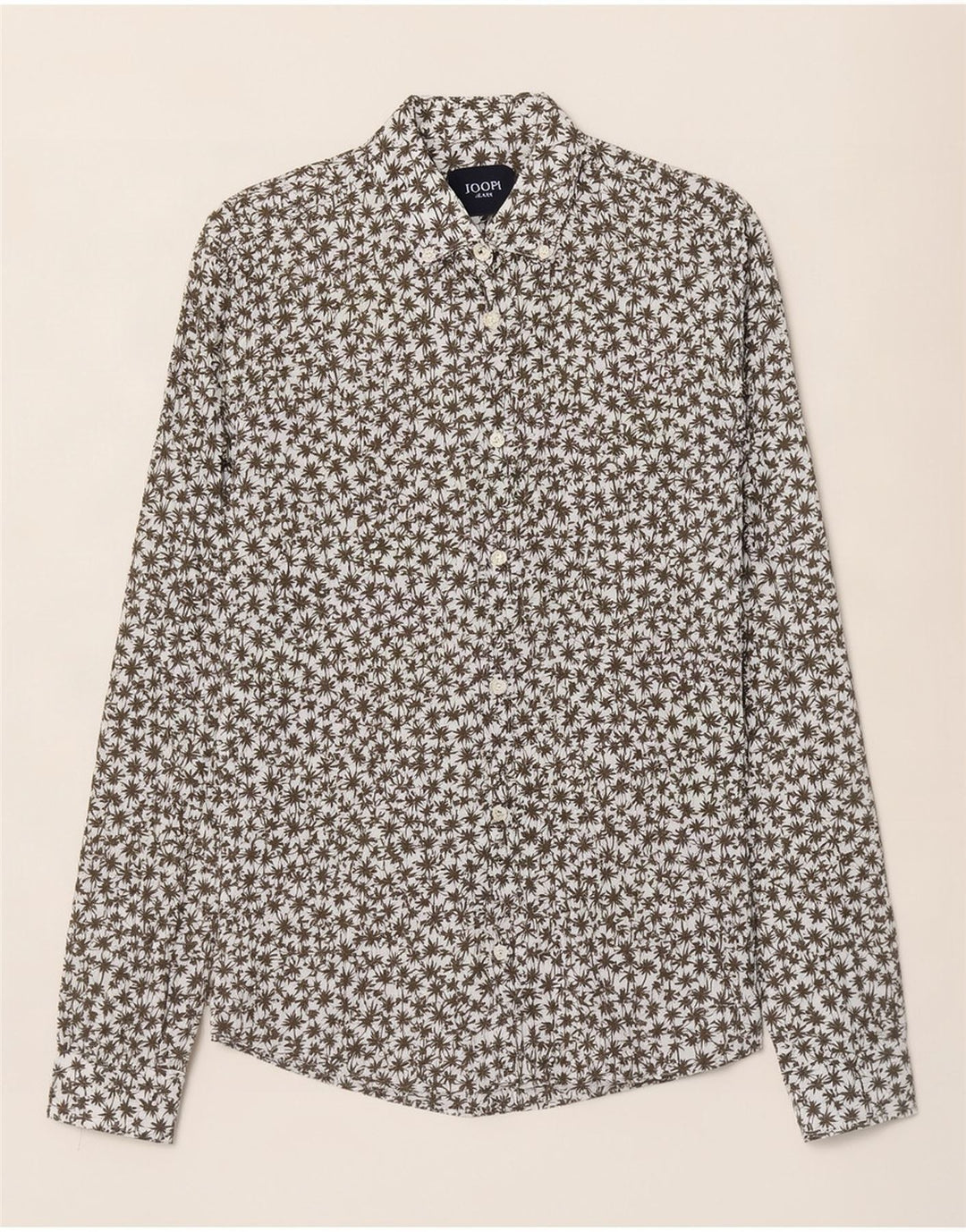 Joop Herre Hawaii-skjorte Medium White Floral Linen