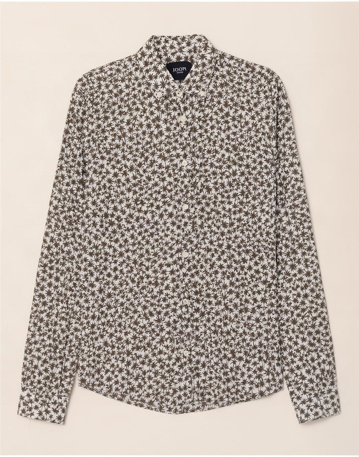 Joop Herre Hawaii-skjorte Medium White Floral Linen