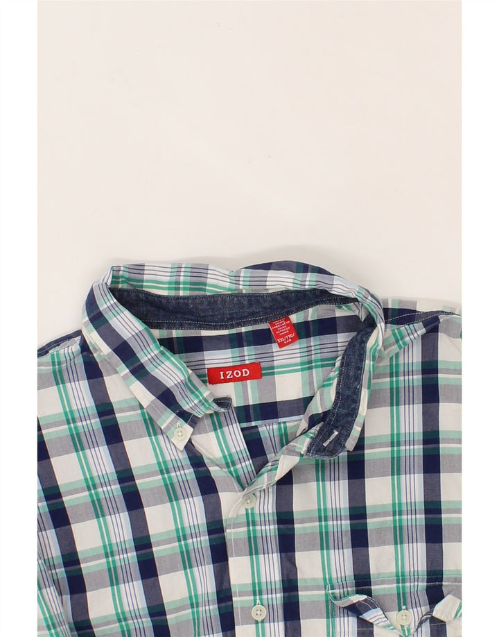 IZOD Mens Shirt 2XL Multicoloured Check Cotton Vintage Izod and Second-Hand Izod from Messina Hembry 
