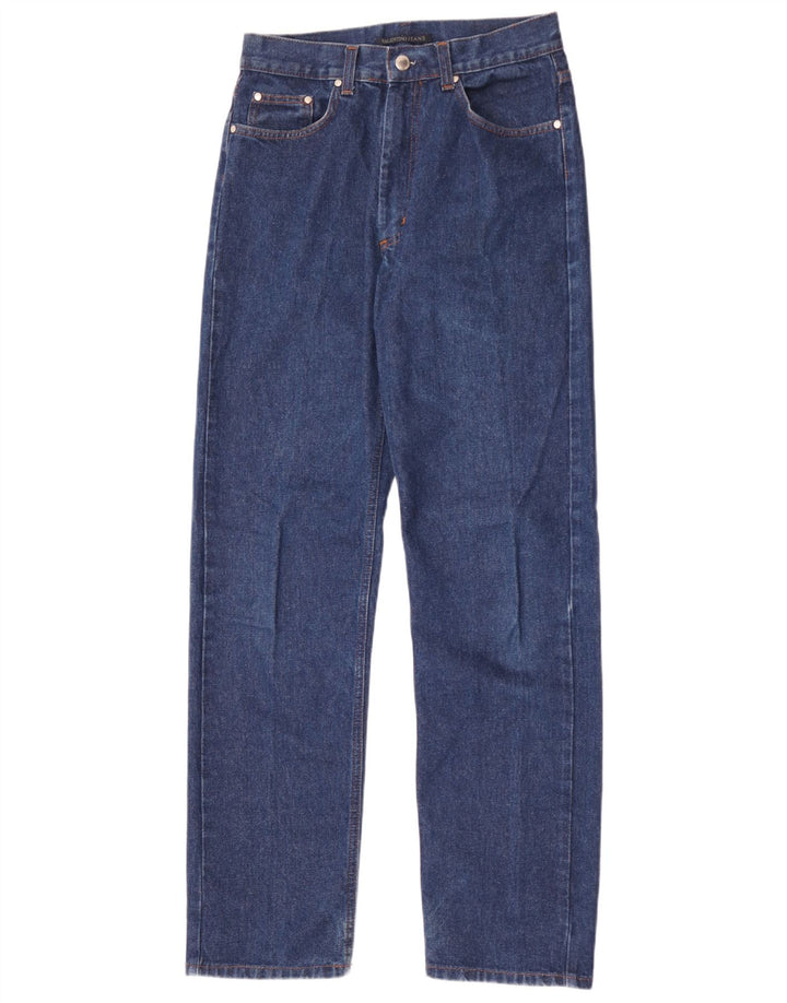 Valentino Straight Jeans til mænd W32 L32 Blå Bomuld