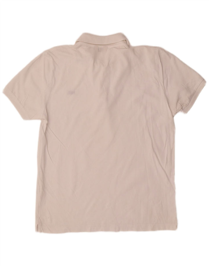 Rifle Herre poloshirt Medium hvid bomuld