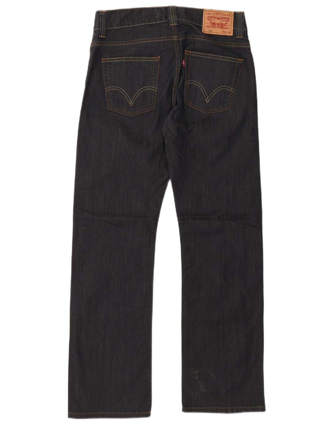 LEVI'S Herre 506 Lige jeans med standard pasform W32 L32 Marineblå bomuld