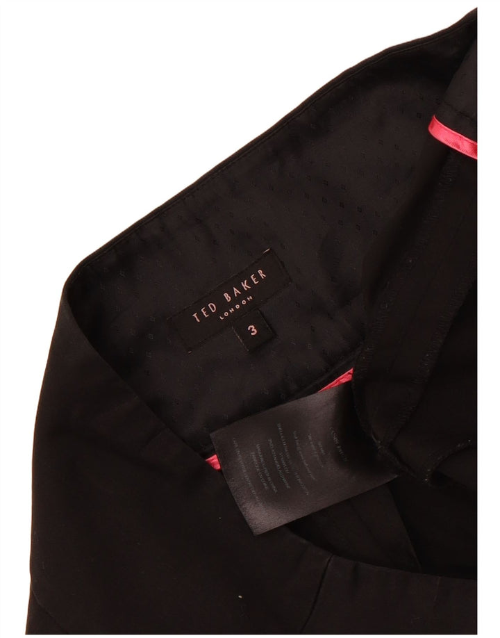 Ted Baker Slim Chinobukser til kvinder Størrelse 3 Medium W30 L29 Sort Bomuld
