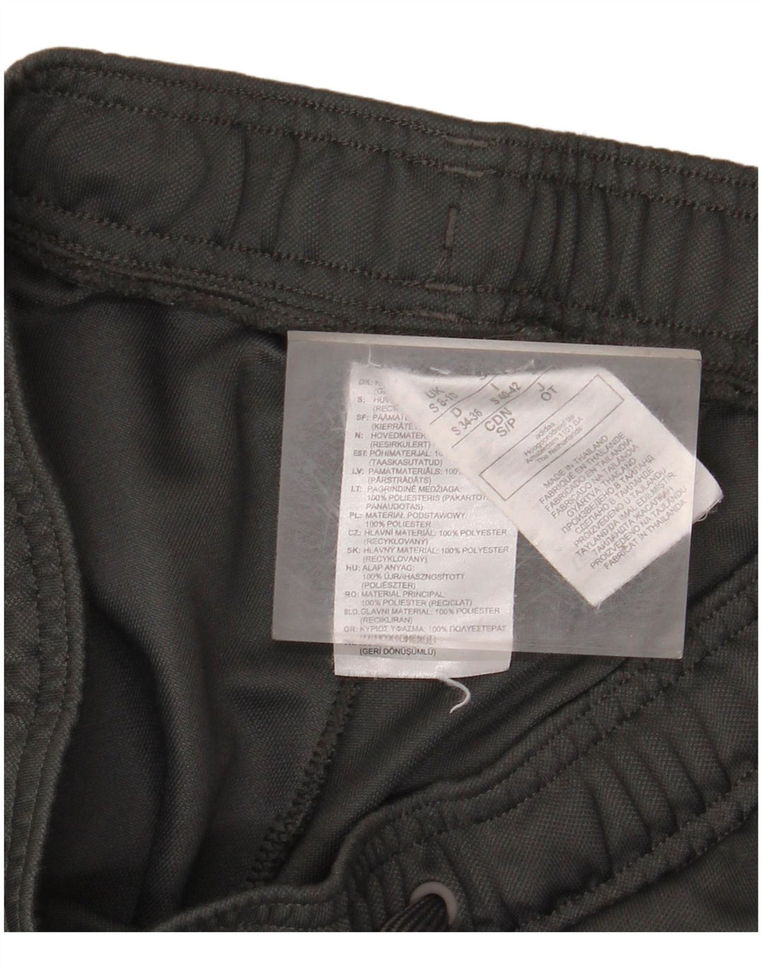 ADIDAS Træningsdragtsbukser til kvinder UK 8/10 Small Grey Polyester