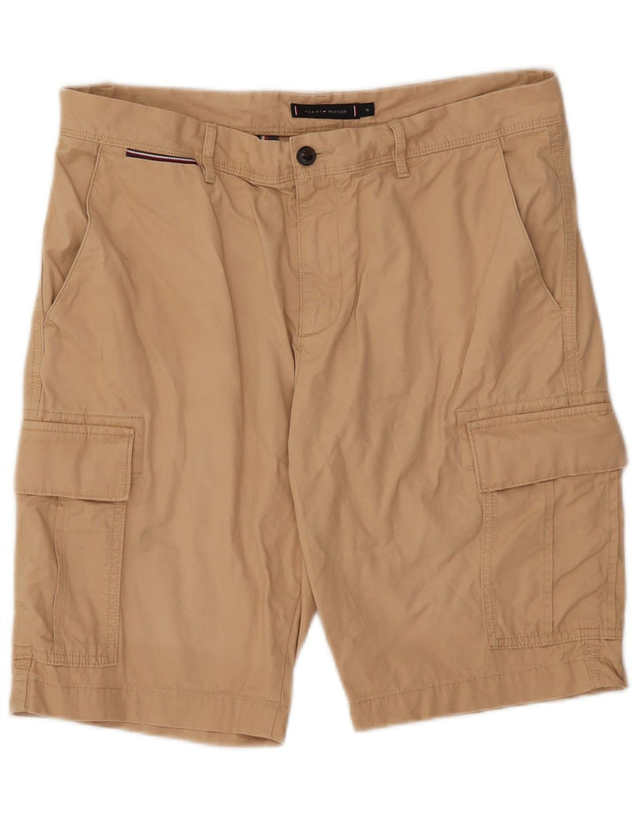 Tommy Hilfiger Herre Cargo Shorts W36 Stor Beige Bomuld