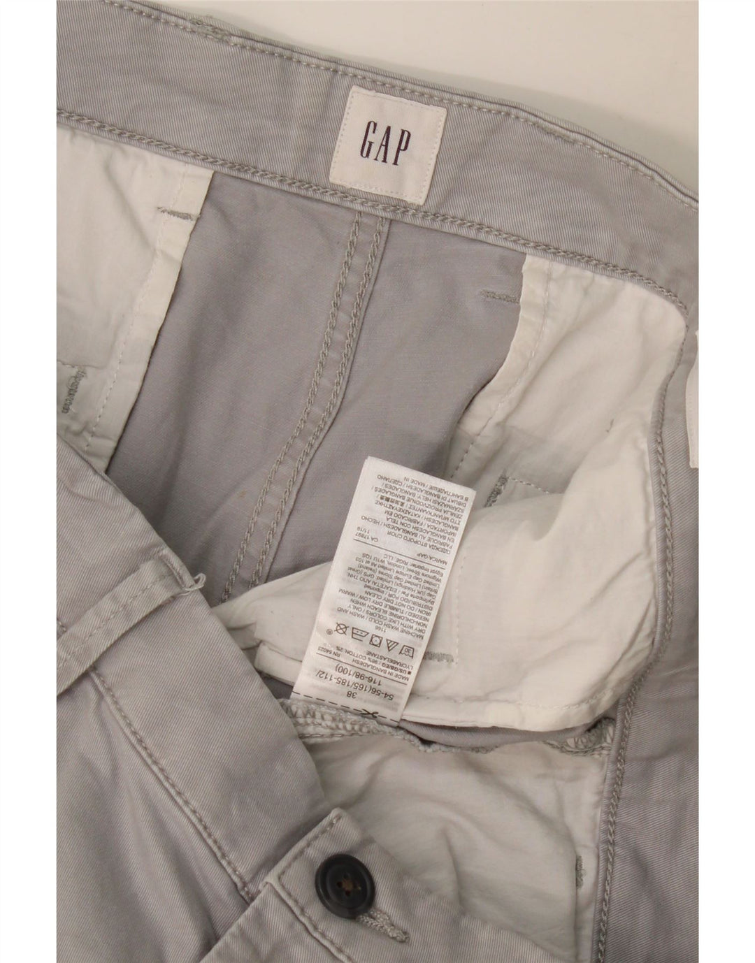 GAP Chino Shorts til mænd W38 XL Grå bomuld
