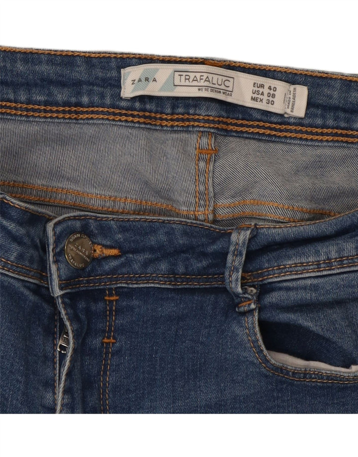 Zara Dame Skinny Jeans EU 40 Medium W30 L31 Blå