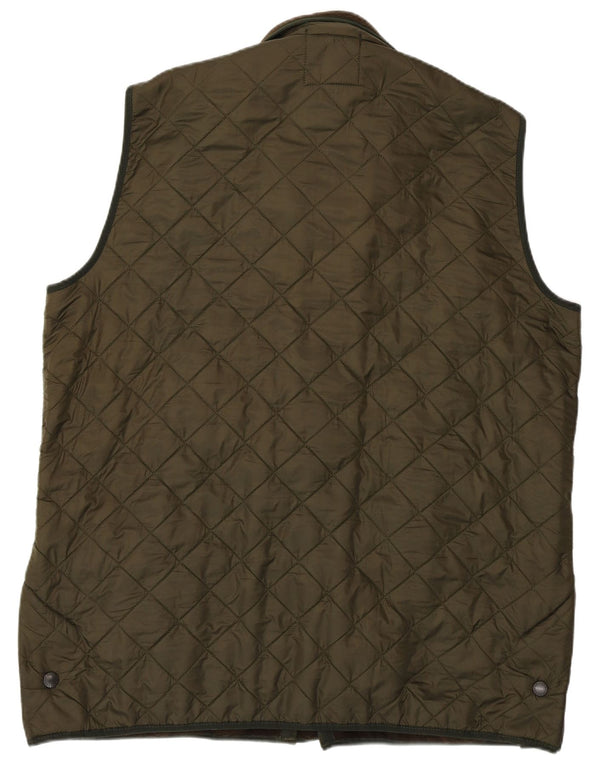 BARBOUR Herre Quiltet Gilet UK 42 XL Grøn