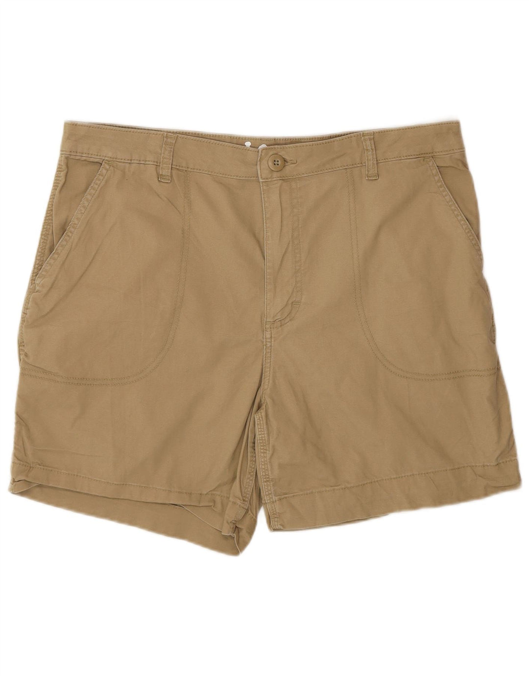 Lee Chino Shorts til kvinder US 14 XL W34 Beige Bomuld