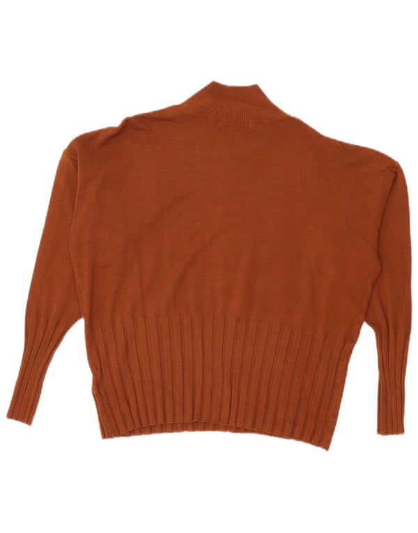 Marks & Spencer Dame Turtle Neck Sweater UK 18 XL Burgundy Viscose