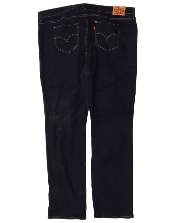 Levi's Womens 314 Shaping Straight Jeans US 18 2XL W36 L31 Marineblå Bomuld