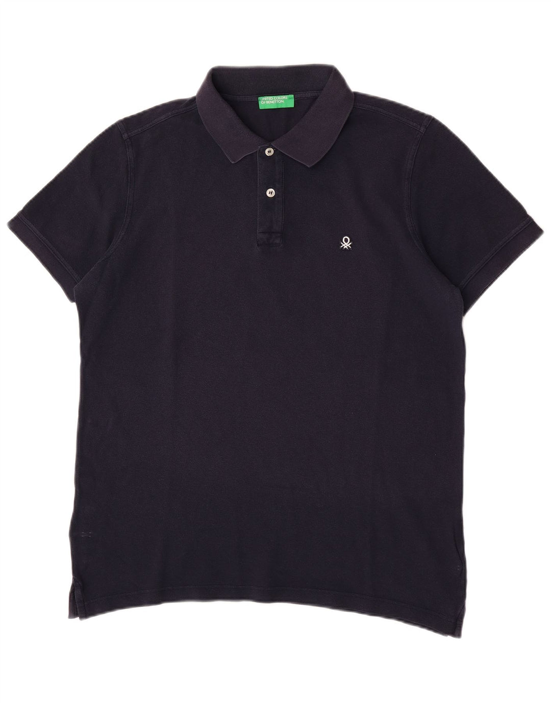 Benetton herre poloshirt Medium marineblå