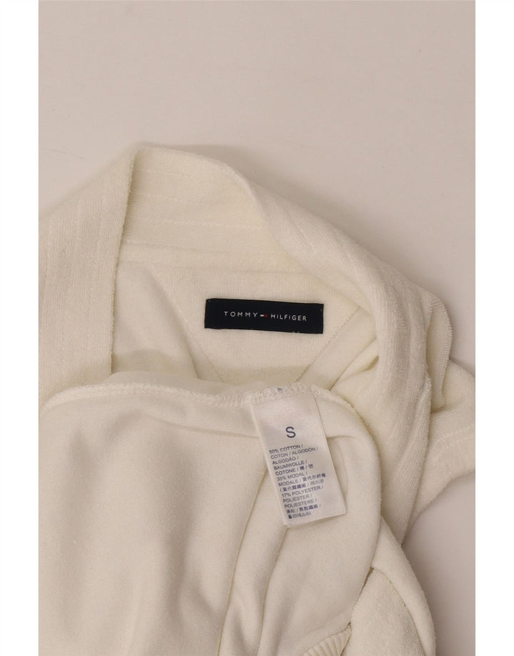 Tommy Hilfiger Dame Ærmeløs Playsuit UK 10 Small White Bomuld