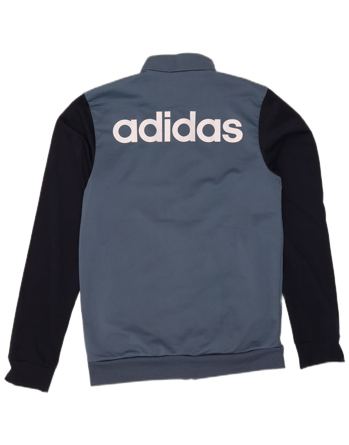 Adidas Herre grafisk træningsdragt Top jakke Lille blå Colourblock Polyester