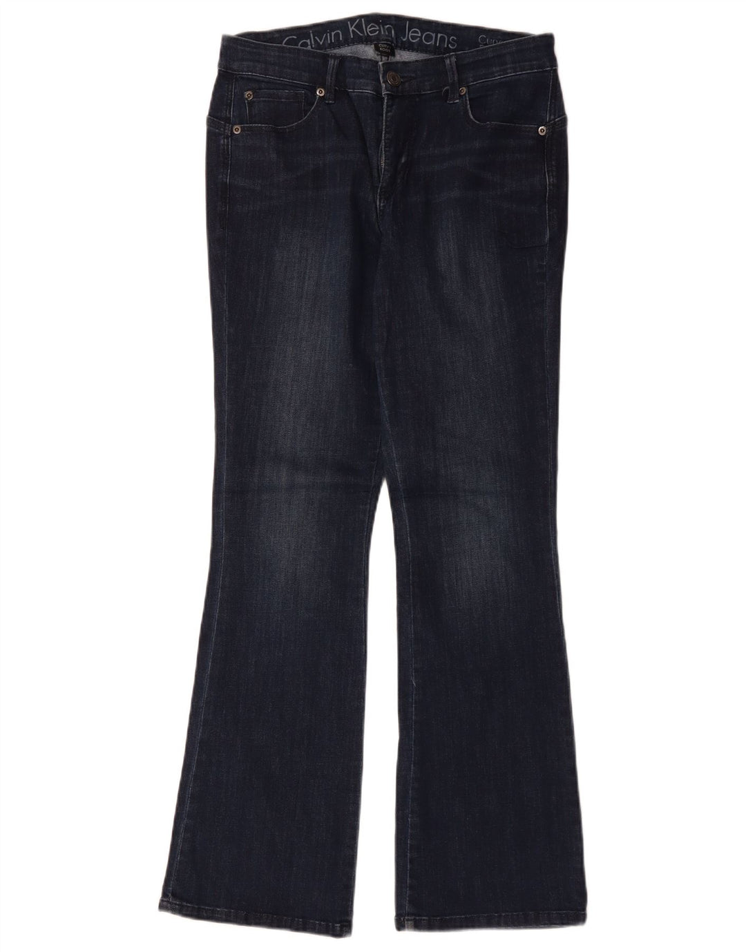 Calvin Klein Dame Bootcut Jeans US 8 Medium W29 L31 Marineblå Bomuld