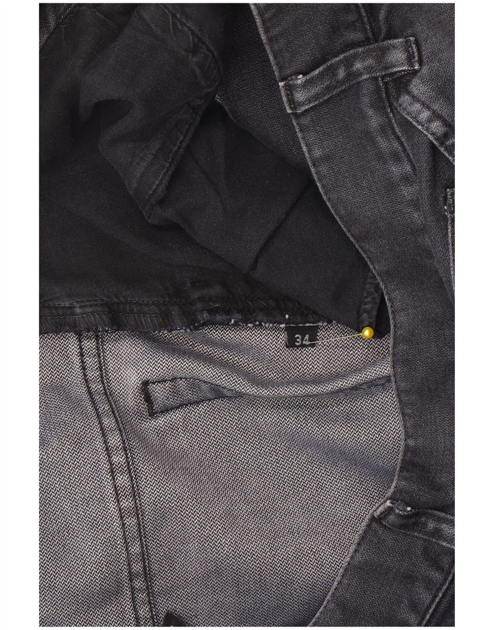 Versace Straight Jeans til mænd W34 L34 Grå bomuld