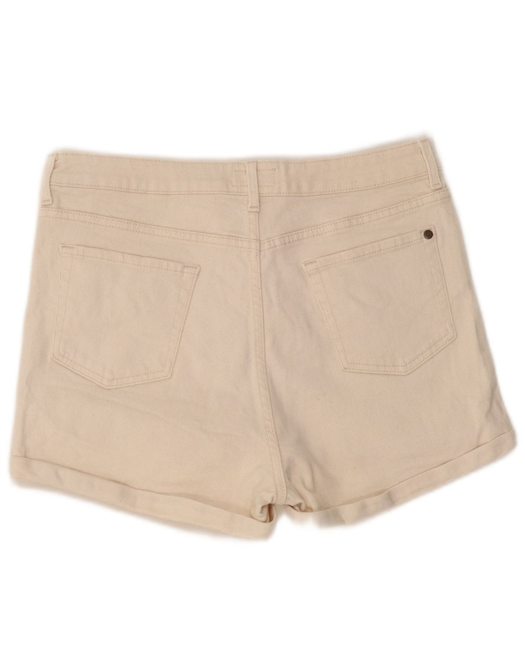 Jack Wills Dame denim Shorts UK 14 Large W32 Off White