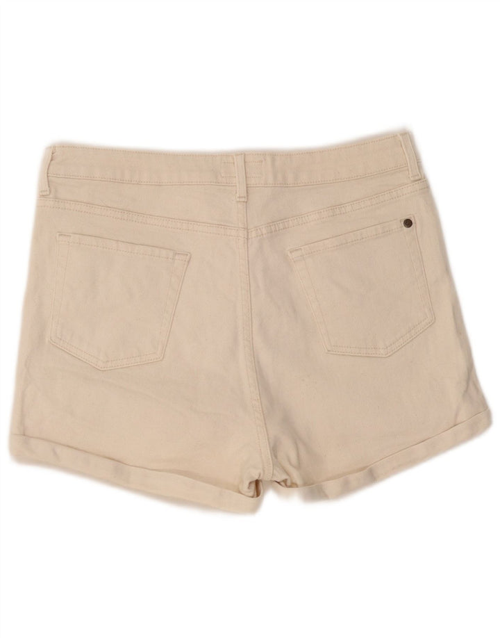 Jack Wills Dame denim Shorts UK 14 Large W32 Off White