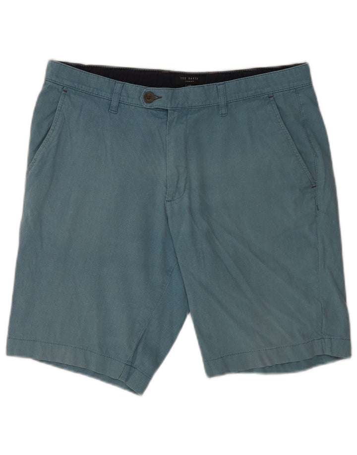 Ted Baker Herre Chino Shorts Medium W33 Blå Bomuld