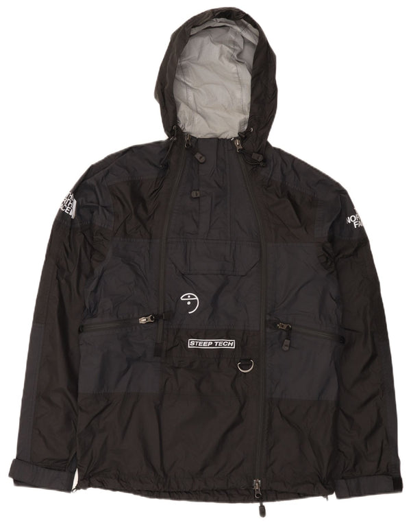 The North Face Herre Unisex Grafisk Regnjakke med Hætte UK 32 2XS Sort Nylon