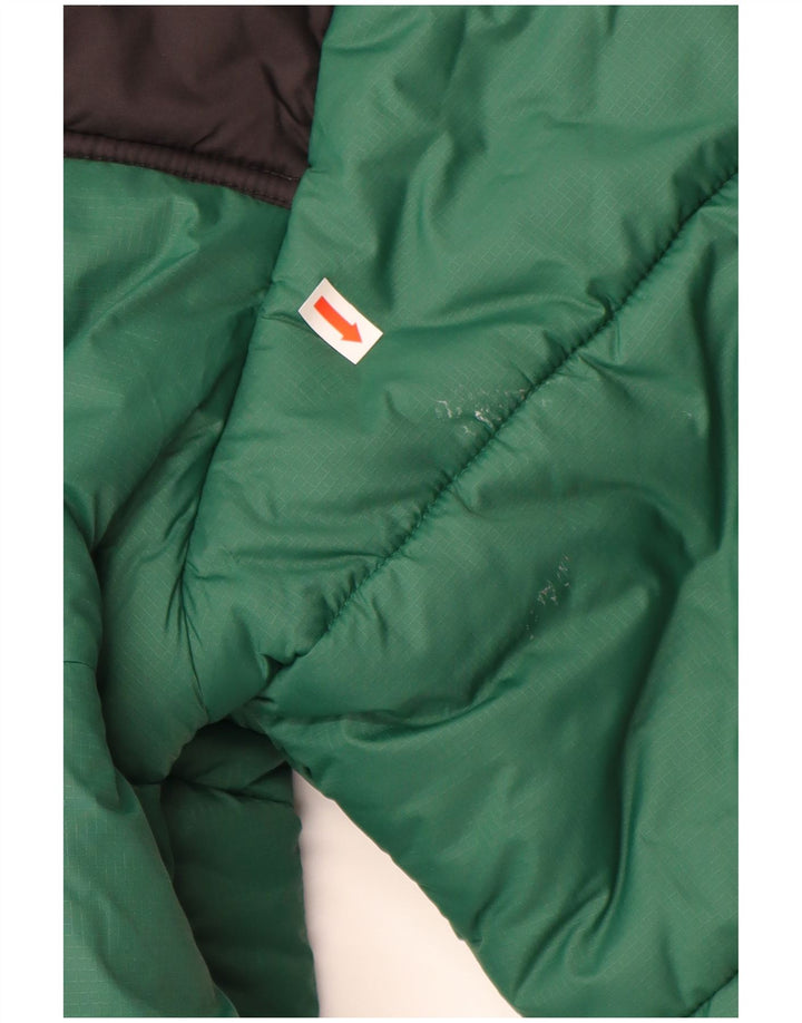 THE NORTH FACE Polstret herrejakke UK 36 Small Green Colourblock Nylon
