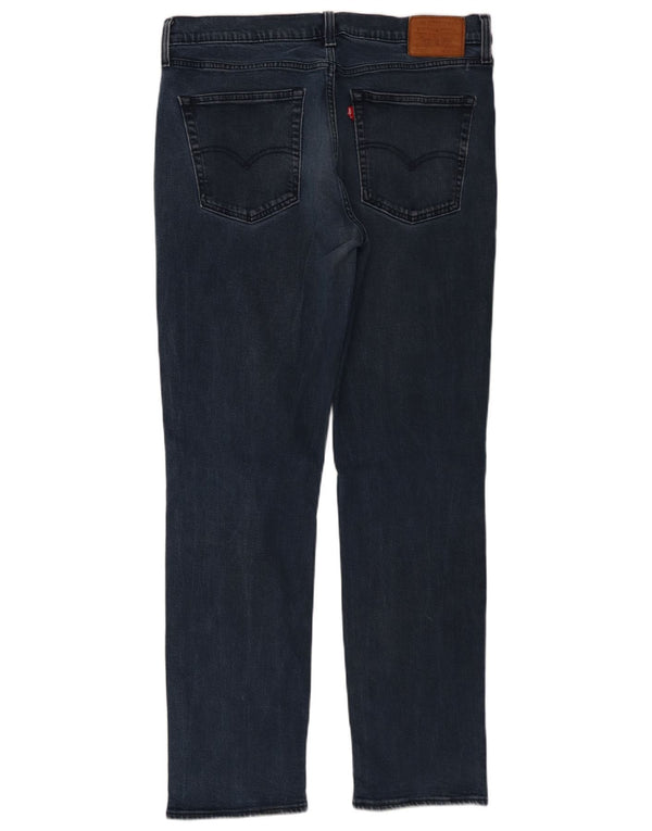 Levi's Herre 514 Straight Jeans W36 L34 Marineblå Bomuld