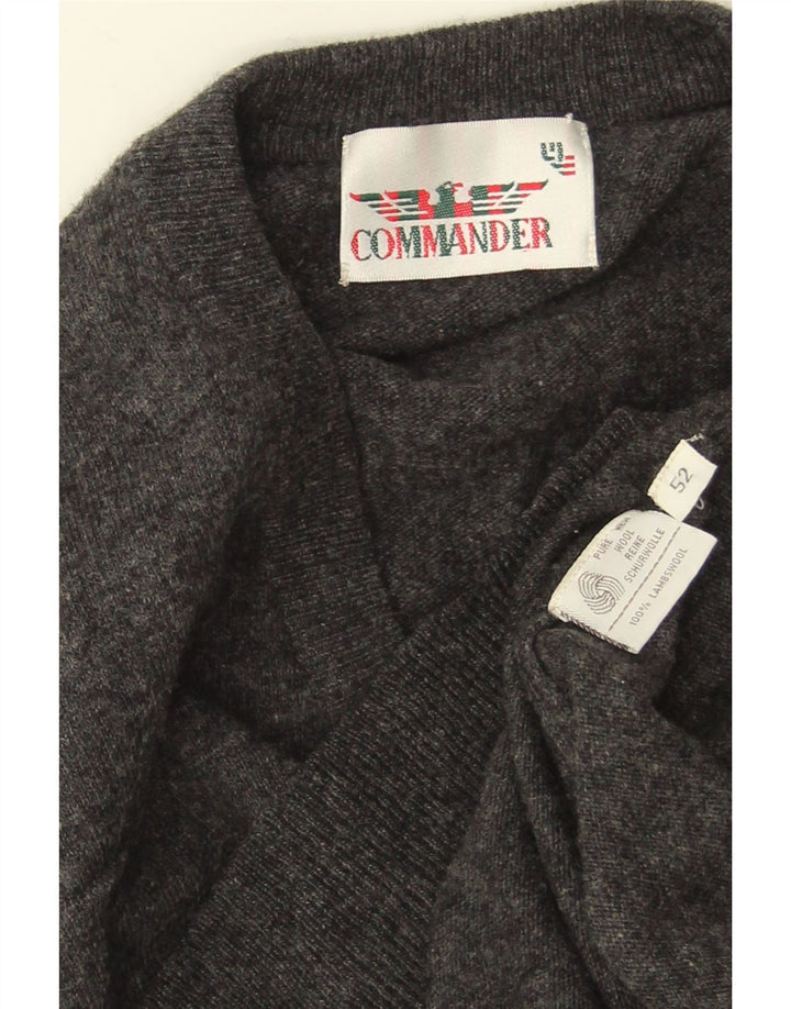 Commander Herrevest Tank Top IT 52 Stor Grå Uld