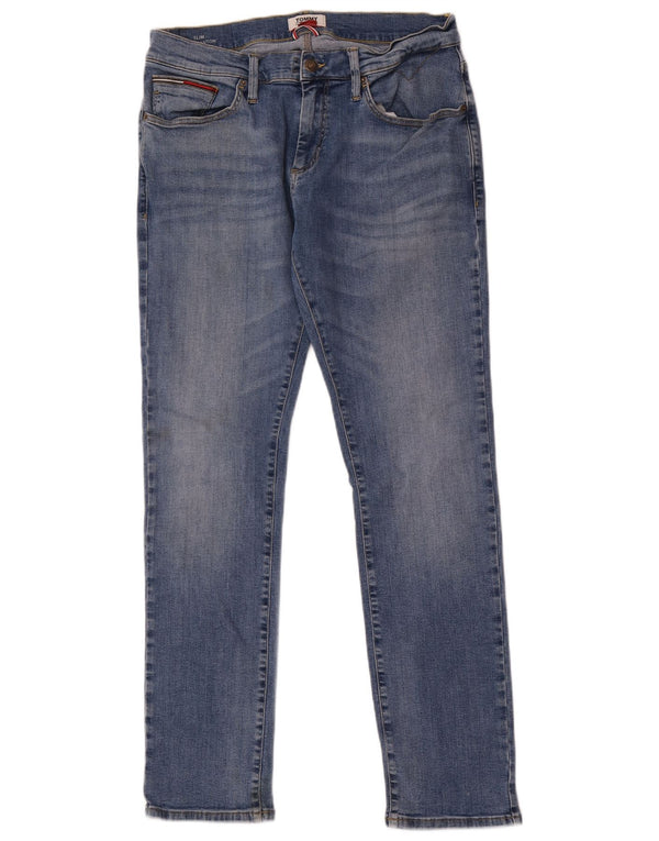 Tommy Hilfiger Herre Scanton Slim Jeans W34 L32 Blå Bomuld