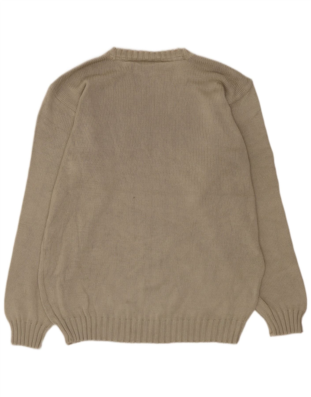 Paul & Shark Herre sweater med rund hals, medium beige bomuld